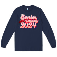 Navy senior class of 2024 Long Sleeve Tee - JahusDesignShop