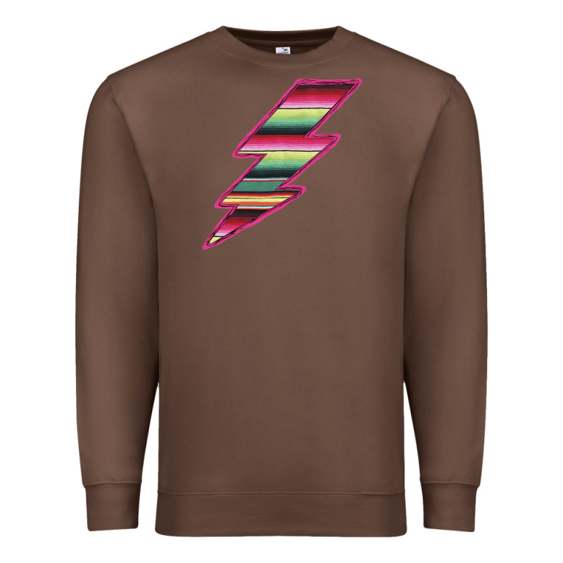 Pink Serape Lightning Premium Sweatshirt by Bettercallsaul | Teevron