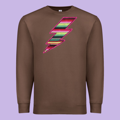 Pink Serape Lightning Premium Sweatshirt Designed By Bettercallsaul