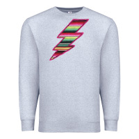 Heather Grey Pink Serape Lightning Premium Sweatshirt - Bettercallsaul