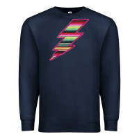 Navy Pink Serape Lightning Premium Sweatshirt - Bettercallsaul