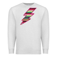 Oatmeal Heather Pink Serape Lightning Premium Sweatshirt - Bettercallsaul