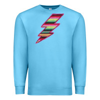 Ocean Blue Pink Serape Lightning Premium Sweatshirt - Bettercallsaul