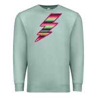 Seafoam Pink Serape Lightning Premium Sweatshirt - Bettercallsaul