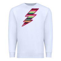 White Pink Serape Lightning Premium Sweatshirt - Bettercallsaul