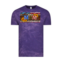 Cloud Purple soldier mom license  plate Vintage Tee - Artiststas