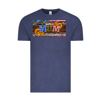 Vintage Denim soldier mom license  plate Vintage Tee - Artiststas