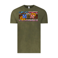 Vintage Olive soldier mom license  plate Vintage Tee - Artiststas
