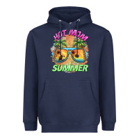 Navy hot mom summer Heavyweight Hoodie - BarkalooDesign