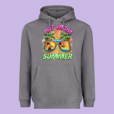 Hot Mom Summer Heavyweight Hoodie Designed By Barkaloodesign