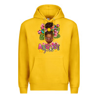 Lemon August Girl Afro Woman Summer Premium Hoodie - texasbilliewilder
