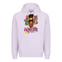 Lilac August Girl Afro Woman Summer Premium Hoodie - texasbilliewilder
