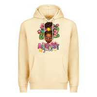 Pina Colada August Girl Afro Woman Summer Premium Hoodie - texasbilliewilder