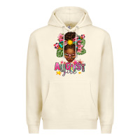 August Girl Afro Woman Summer Premium Hoodie | Teevron