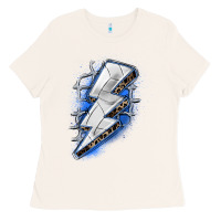 Bone volleyball lightning bolt Ladies Tee - Zillion Design Studio
