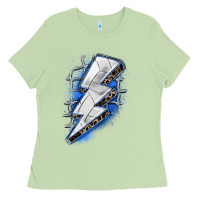 Matcha volleyball lightning bolt Ladies Tee - Zillion Design Studio