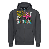Smoke my first day of 5th grade Zipper Hoodie - NancyCooperArtShop