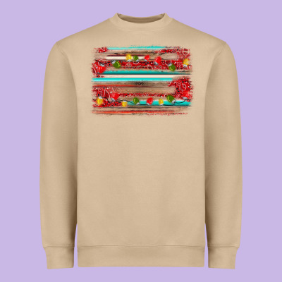 Christmas Background Heavyweight Sweatshirt Designed By Adodesignshop