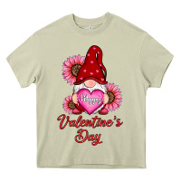 Mossy happy valentine's day gnomes with sunflower Heavy Core Tee - RanaPortraitStore