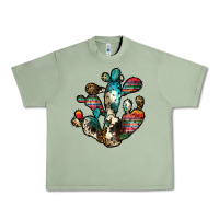 Oil Green serape cactus Urban Heavy Tee - JahusDesignShop