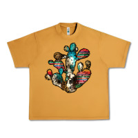 Peanut Butter serape cactus Urban Heavy Tee - JahusDesignShop