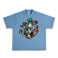 Pebble Blue serape cactus Urban Heavy Tee - JahusDesignShop
