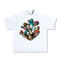 White serape cactus Urban Heavy Tee - JahusDesignShop