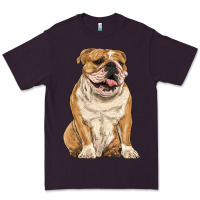 Plum english bulldog Premium Tee - RanaPortraitStore