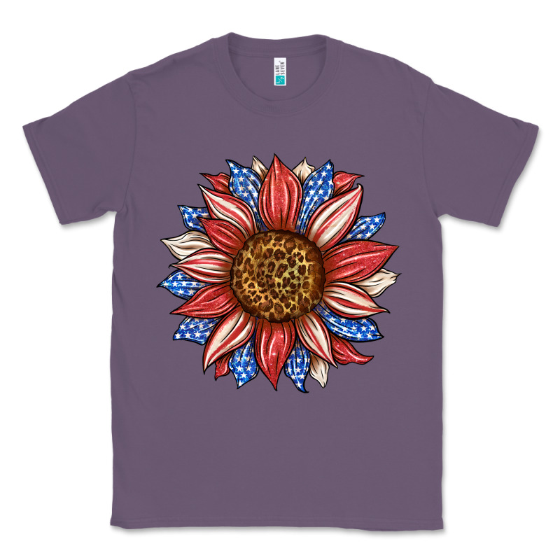American Flag Sunflower Classic Tee by LillyAllenDesigns | Teevron