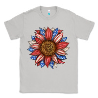 Moon Dust American Flag Sunflower Classic Tee - LillyAllenDesigns