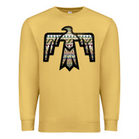 Antique Gold Western Green Aztec Thunderbird Premium Sweatshirt - Bettercallsaul