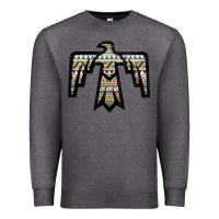 Charcoal Heather Western Green Aztec Thunderbird Premium Sweatshirt - Bettercallsaul