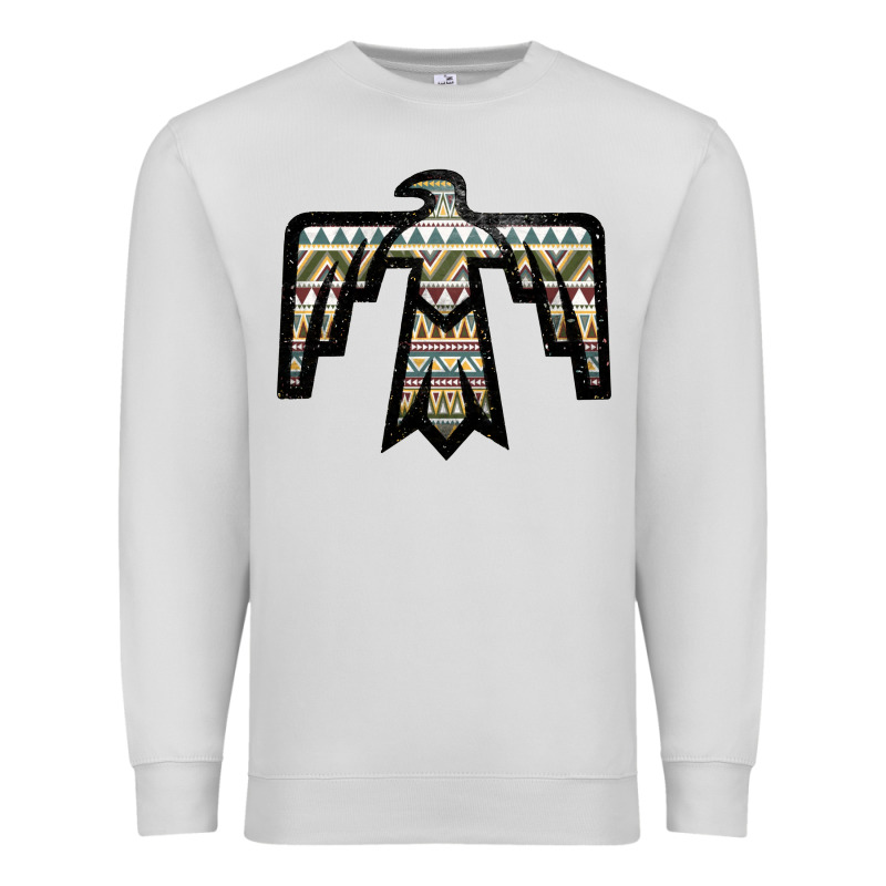 Western Green Aztec Thunderbird Premium Sweatshirt by Bettercallsaul | Teevron