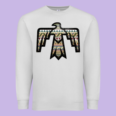Western Green Aztec Thunderbird Premium Sweatshirt Designed By Bettercallsaul