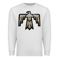 Oatmeal Heather Western Green Aztec Thunderbird Premium Sweatshirt - Bettercallsaul