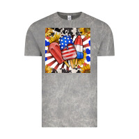 Cloud Rock patriotic popsicles and sunflowers Vintage Tee - BundleAndBundleShop