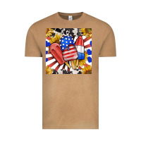 Vintage Camel patriotic popsicles and sunflowers Vintage Tee - BundleAndBundleShop