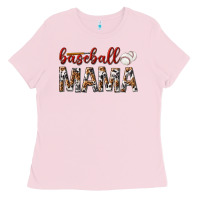 Bubblegum Pink baseball mama Ladies Tee - texasbilliewilder