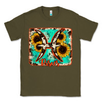 Army Green pisces turquoise cowhide Classic Tee - RanaPortraitStore