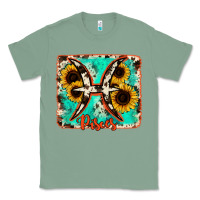 Sage pisces turquoise cowhide Classic Tee - RanaPortraitStore