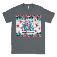 Charcoal Heather da dental assistant dentist element with flowers Classic Tee - AdoDesignShop