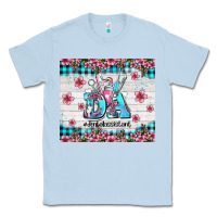 Dusty Blue da dental assistant dentist element with flowers Classic Tee - AdoDesignShop