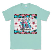 Seafoam da dental assistant dentist element with flowers Classic Tee - AdoDesignShop