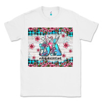 White da dental assistant dentist element with flowers Classic Tee - AdoDesignShop