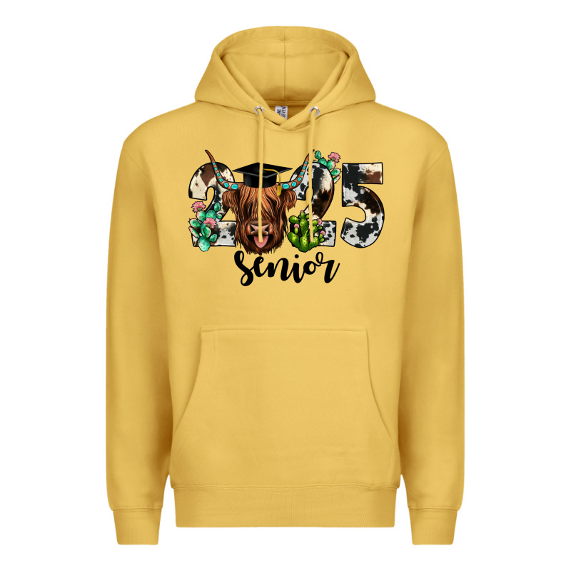 Cow 2025 Senior Premium Hoodie by JahusDesignShop | Teevron