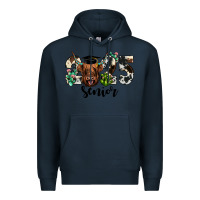 Navy cow 2025 senior Premium Hoodie - JahusDesignShop