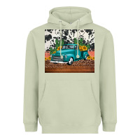 Matcha western farm truck cactus and sunflowers Heavyweight Hoodie - Jasminsmagicworld