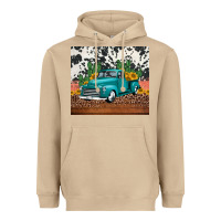 Mushroom western farm truck cactus and sunflowers Heavyweight Hoodie - Jasminsmagicworld