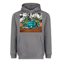 Storm western farm truck cactus and sunflowers Heavyweight Hoodie - Jasminsmagicworld