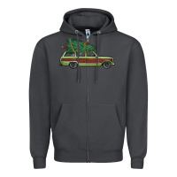 Smoke christmas vacation car Zipper Hoodie - MaliasSmallBusiness